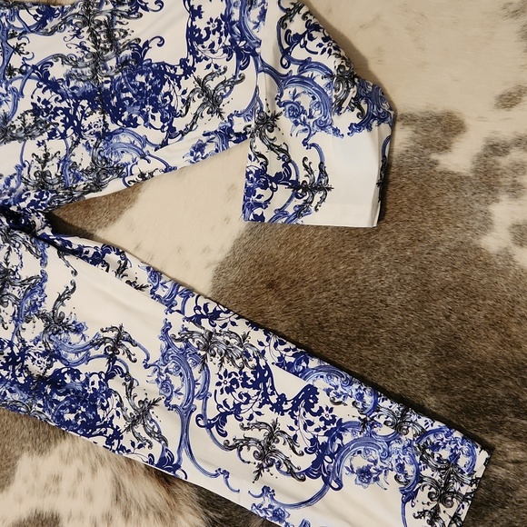 🎉Kaktus - Ankle Pants Front Zip Elastic Back with Pockets - Picture 3 of 6